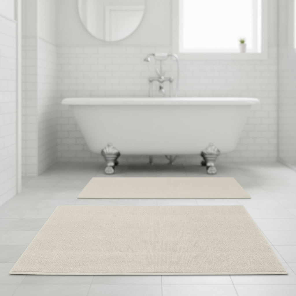 Gray Light Bathroom Rug