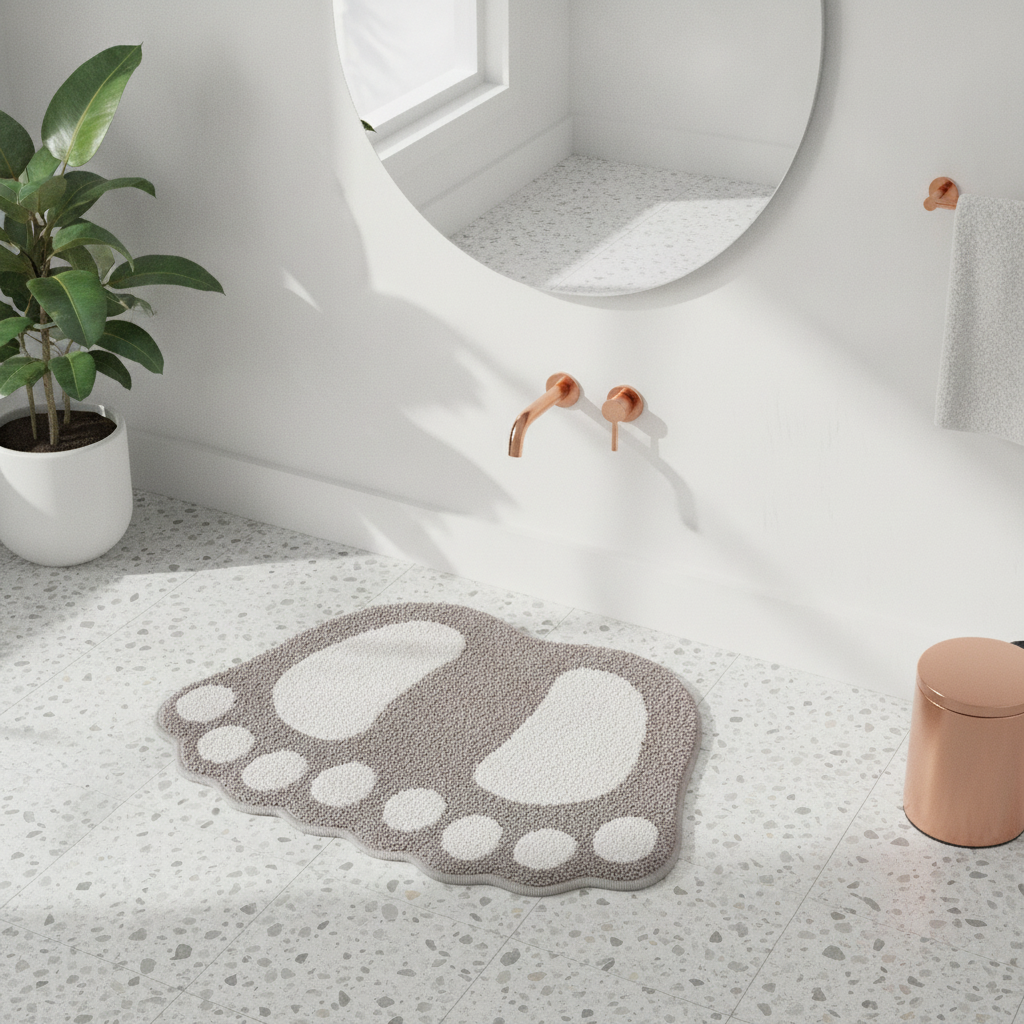 Foot Shape Bath Mat