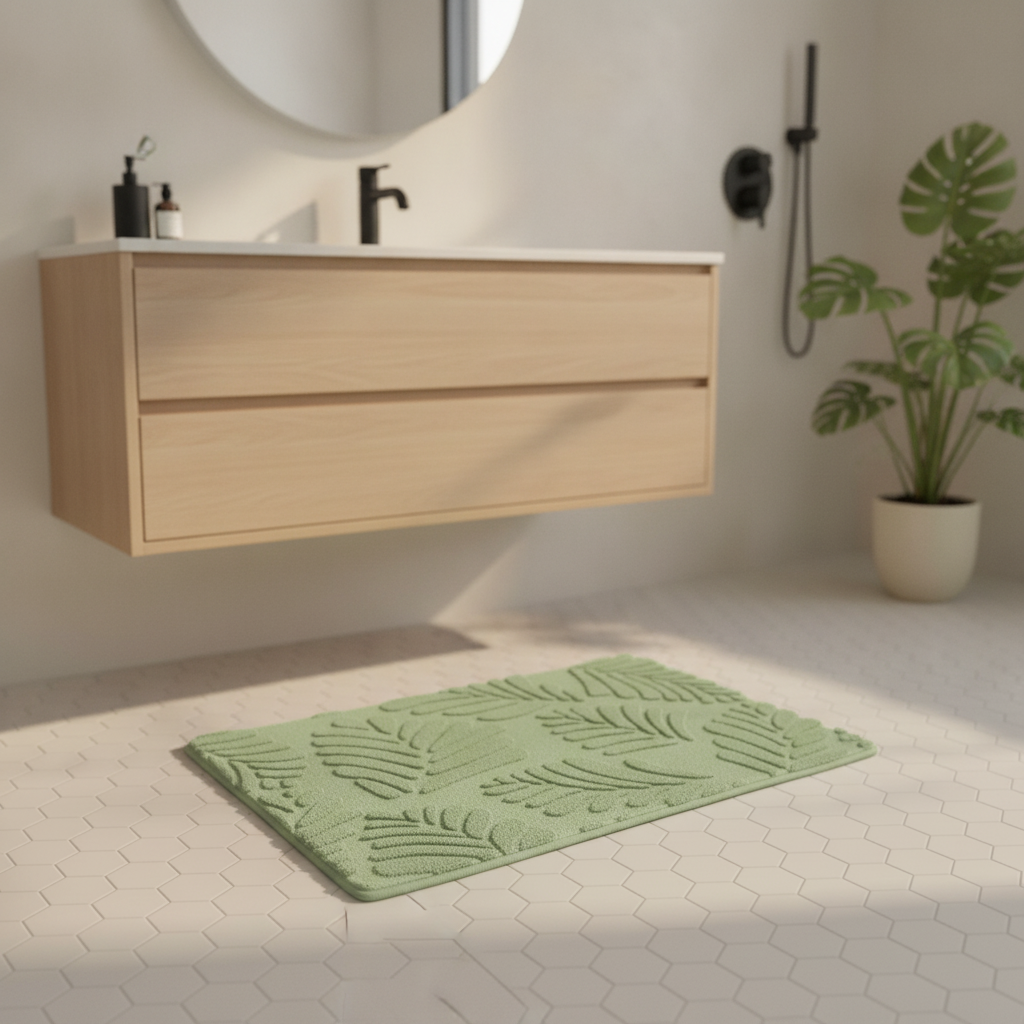 Green Sauge Bath Mat