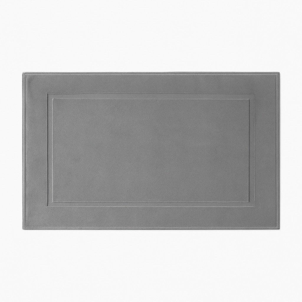 Cotton Gray Bath Mat