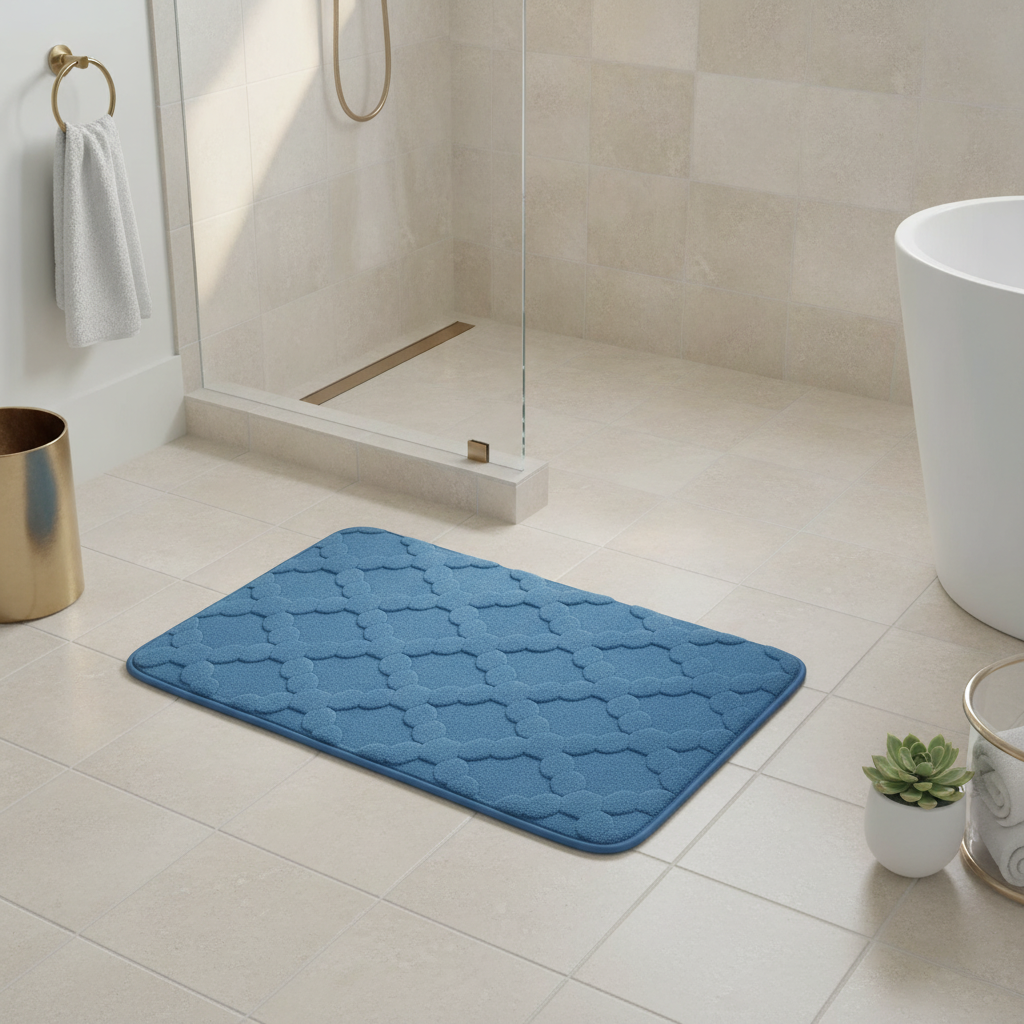 Absorbent Microfiber Bathroom Rug