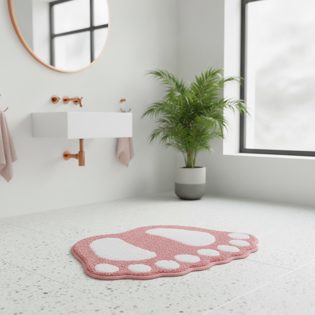 Foot Shape Bath Mat