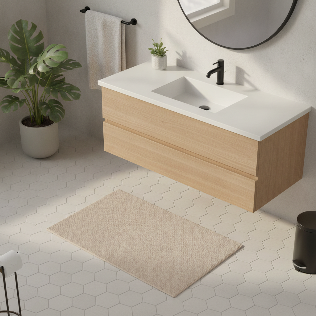 Cream Bath Mat