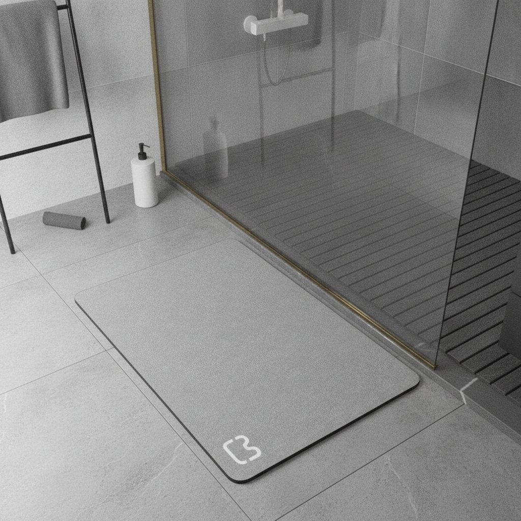 Instant Drying Bath Mat Stone