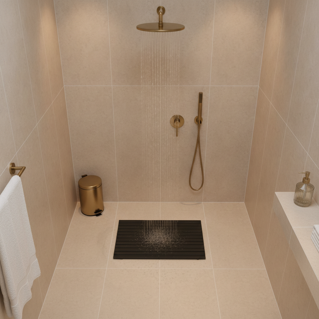 Bamboo Black Bathroom Rug - view 9