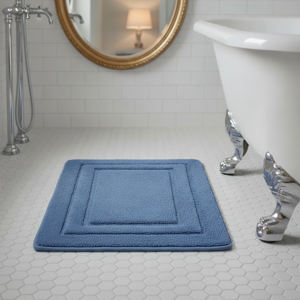 Blue Petrol Bath Mat