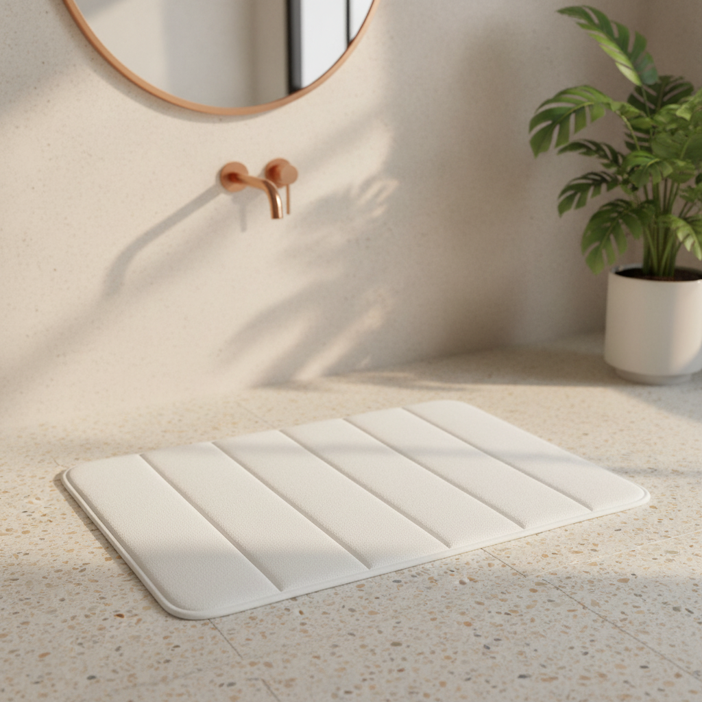 Large Thick Bath Mat - bathroom setting