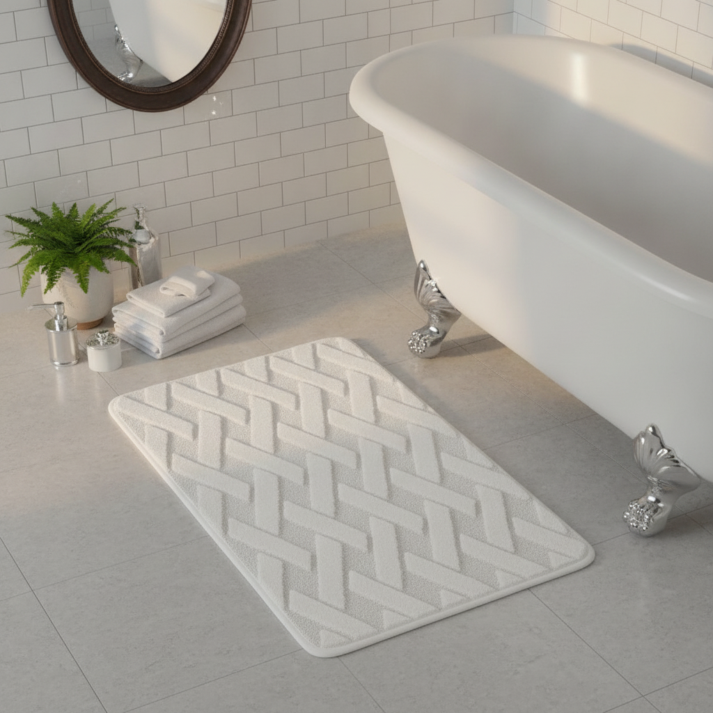 Pattern Geometric Bath Mat