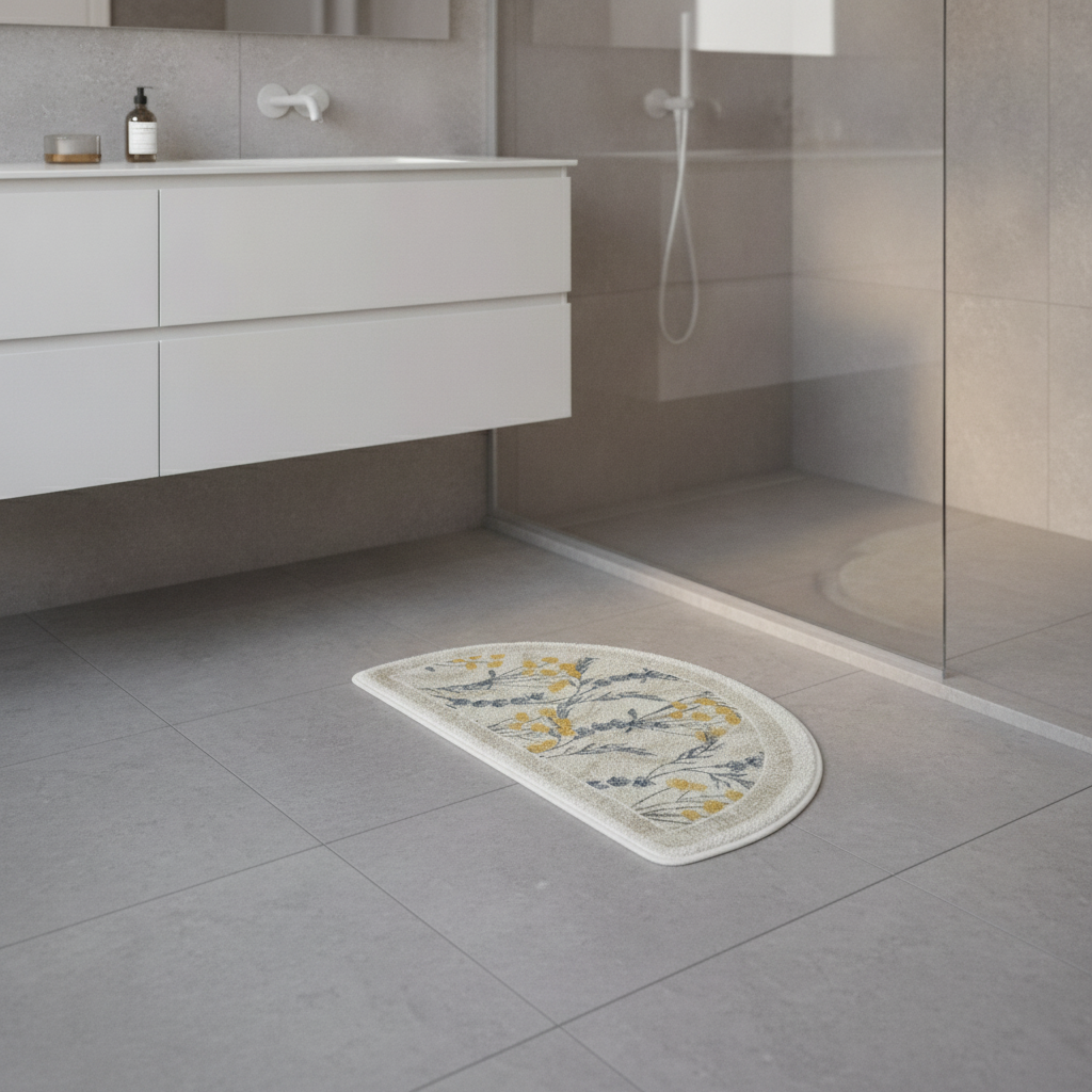 Half Circle Bath Mat - color variations