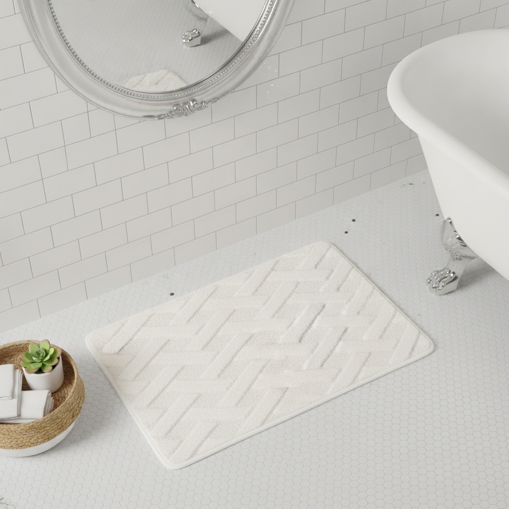 Pattern Geometric Bath Mat