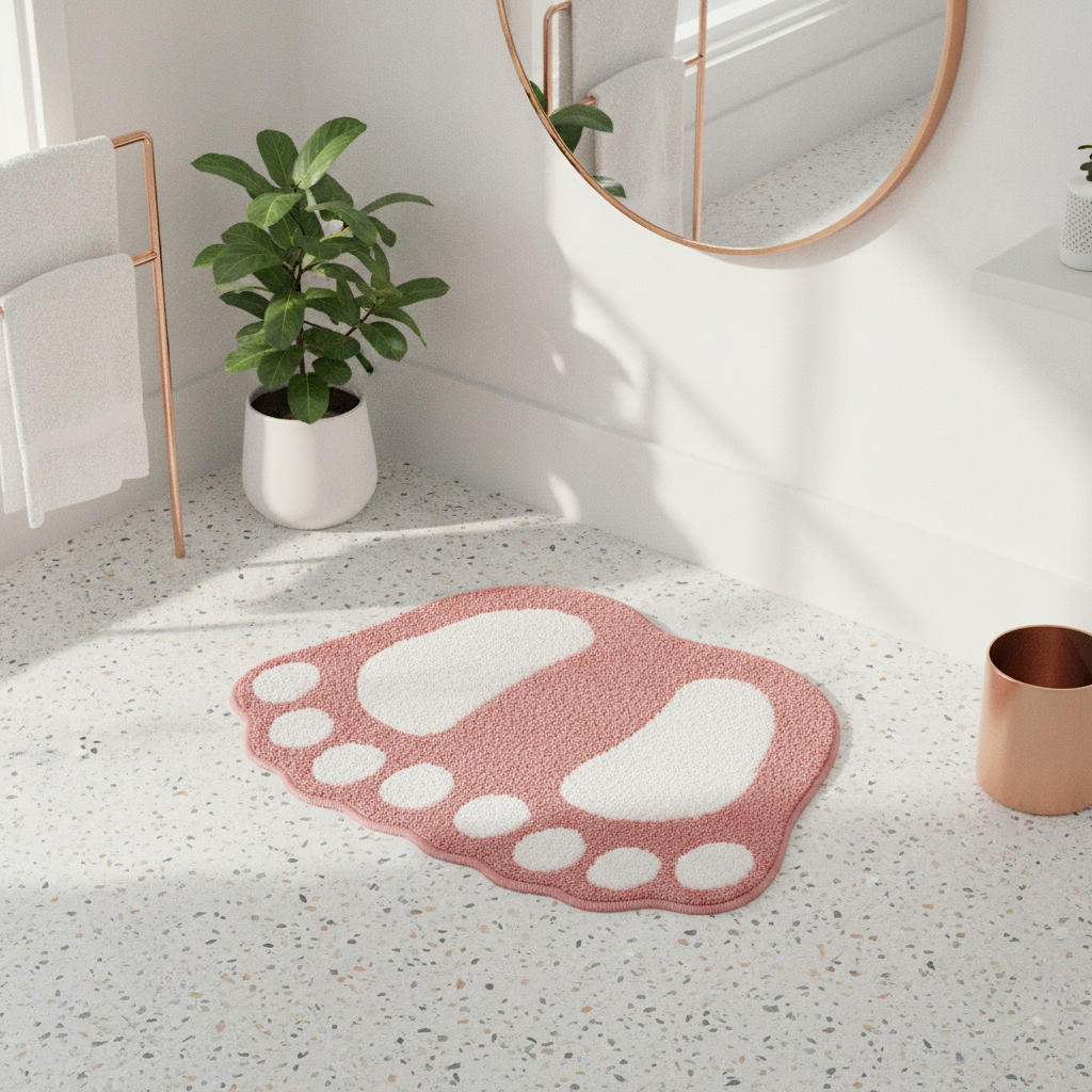 Foot Shape Bath Mat