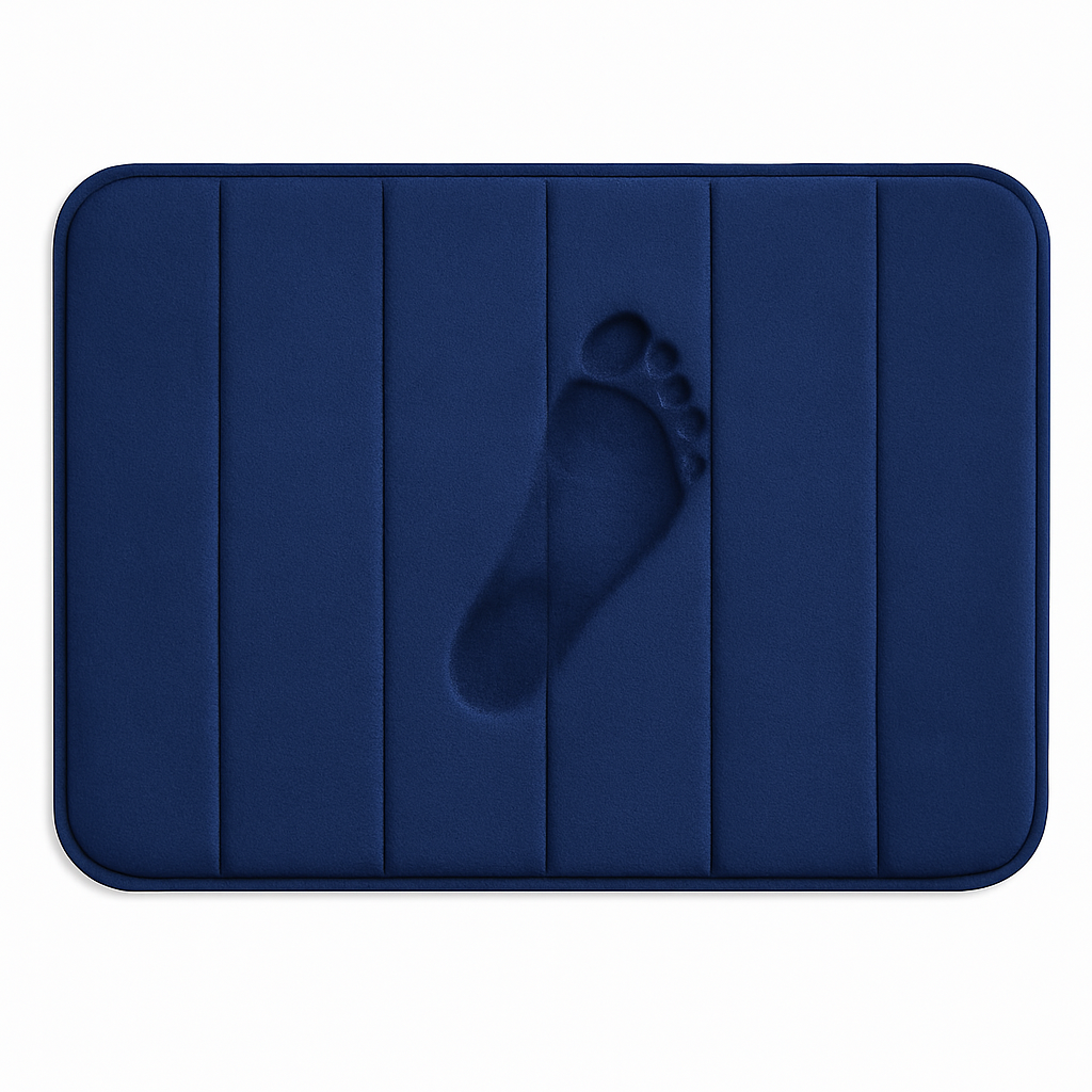 Thick Blue Bath Mat