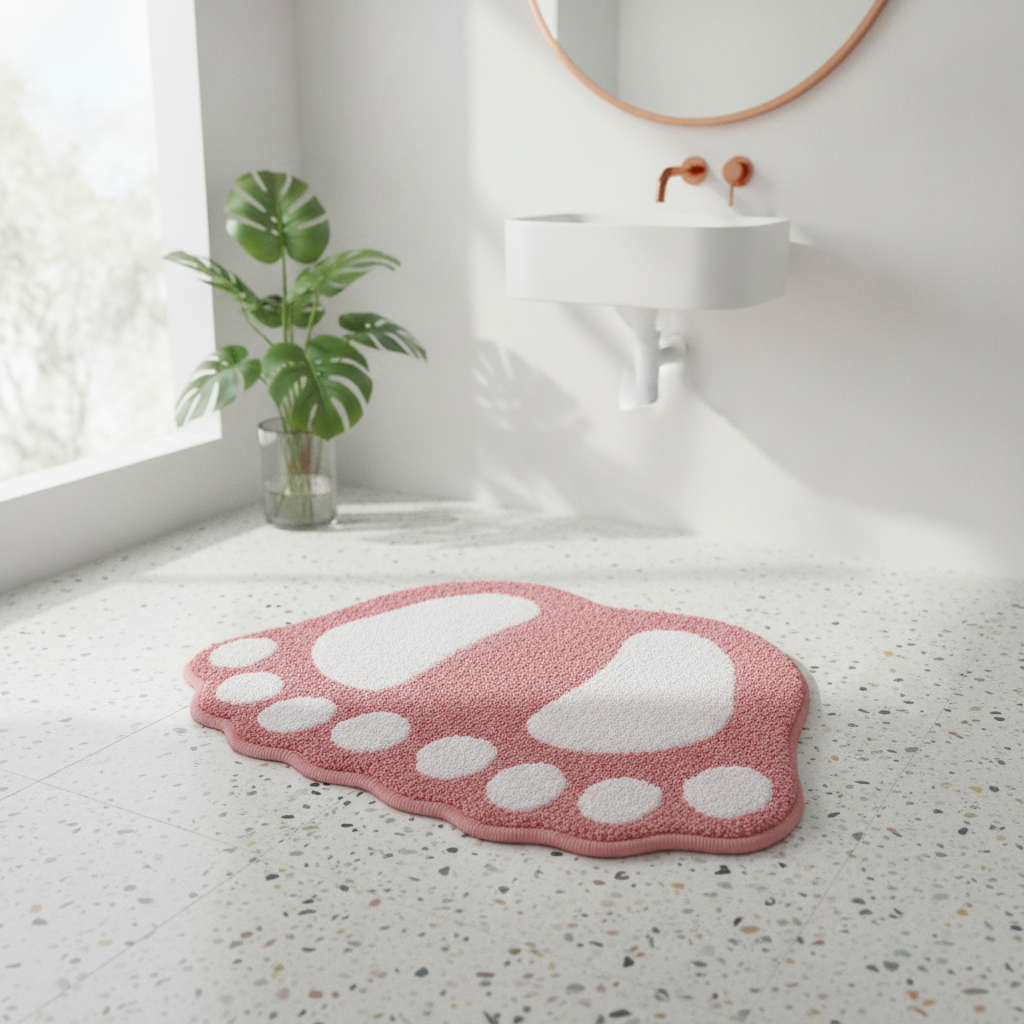 Foot Shape Bath Mat