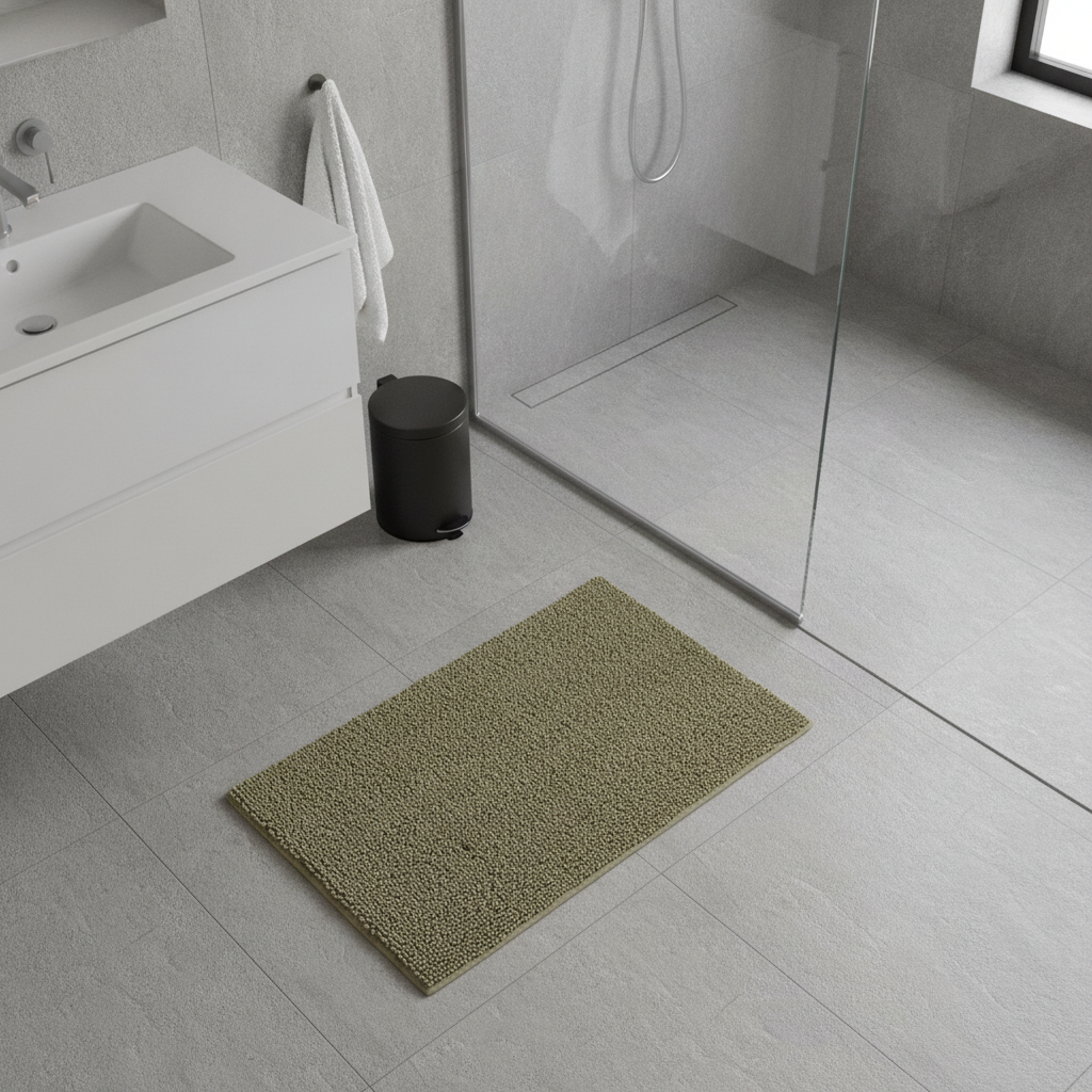 Green Kaki Bath Mat - color variations