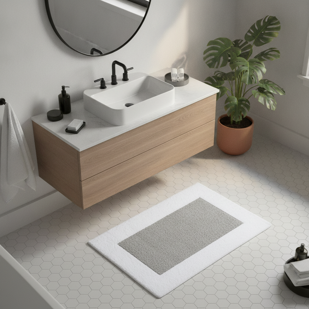 Absorbent Non-Slip Bath Mat
