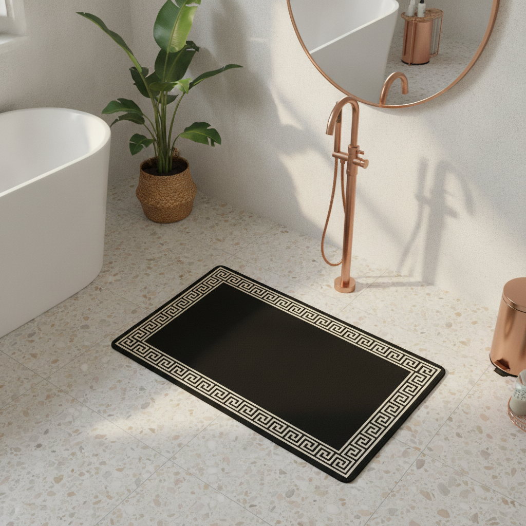 Luxury Bathroom Rug - bathroom setting