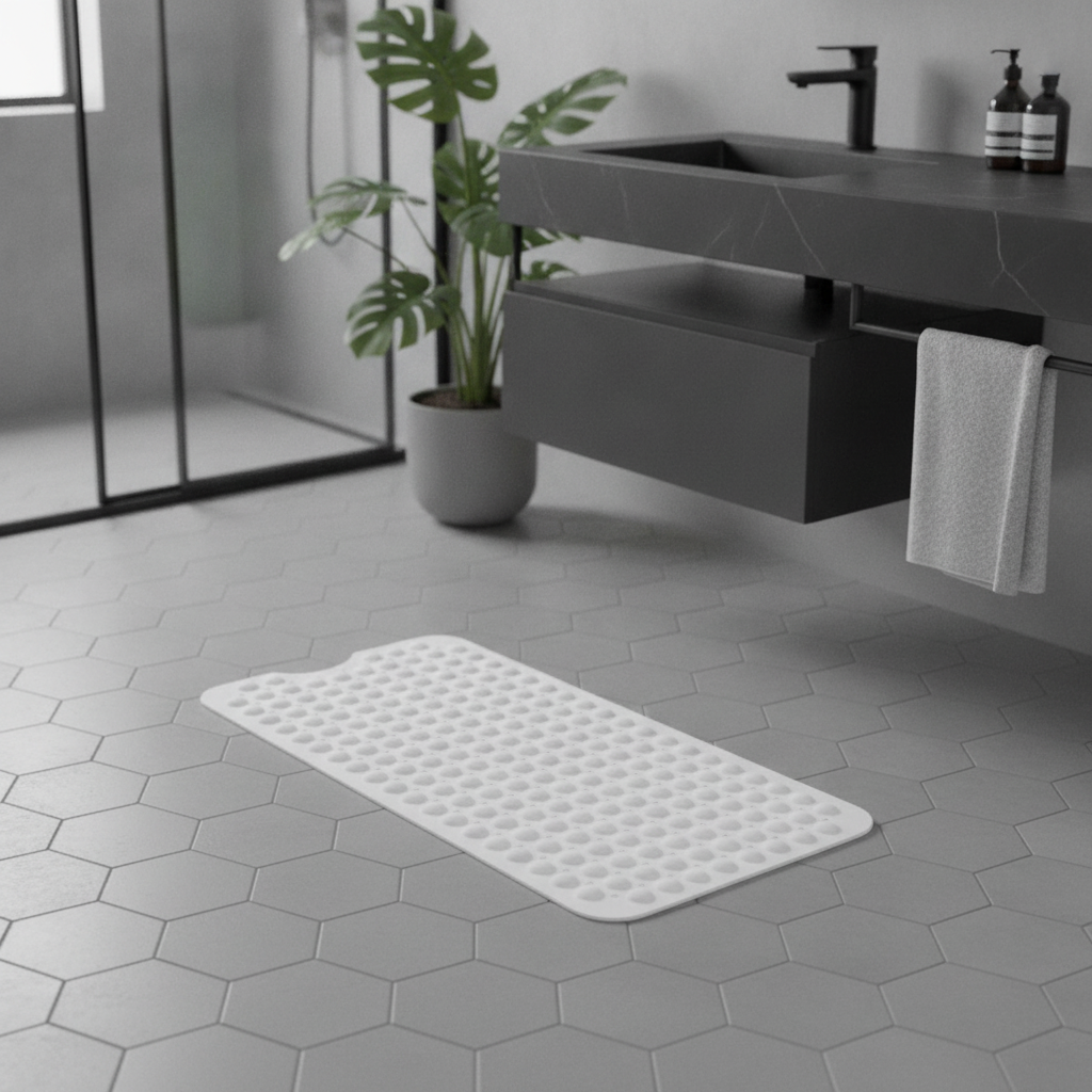 Bathrug White Bath Mat