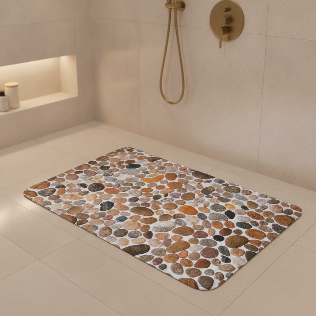 Shape Pebble Bath Mat - color variations