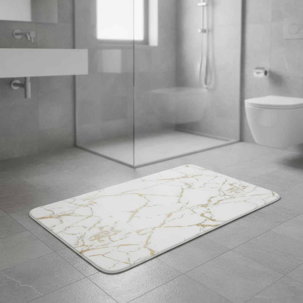 Effect Marble Bath Mat