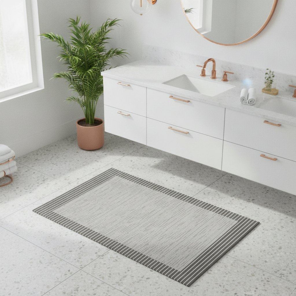 Gray Charcoal Bath Mat