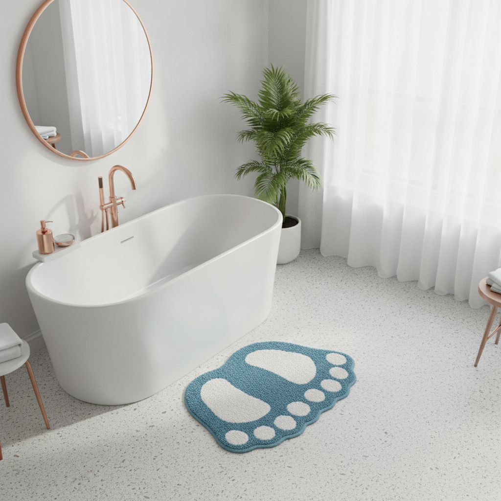 Foot Shape Bath Mat
