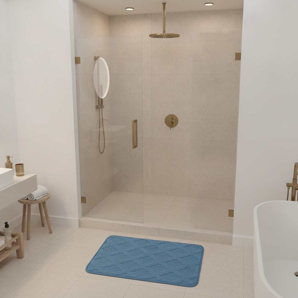 Absorbent Microfiber Bathroom Rug