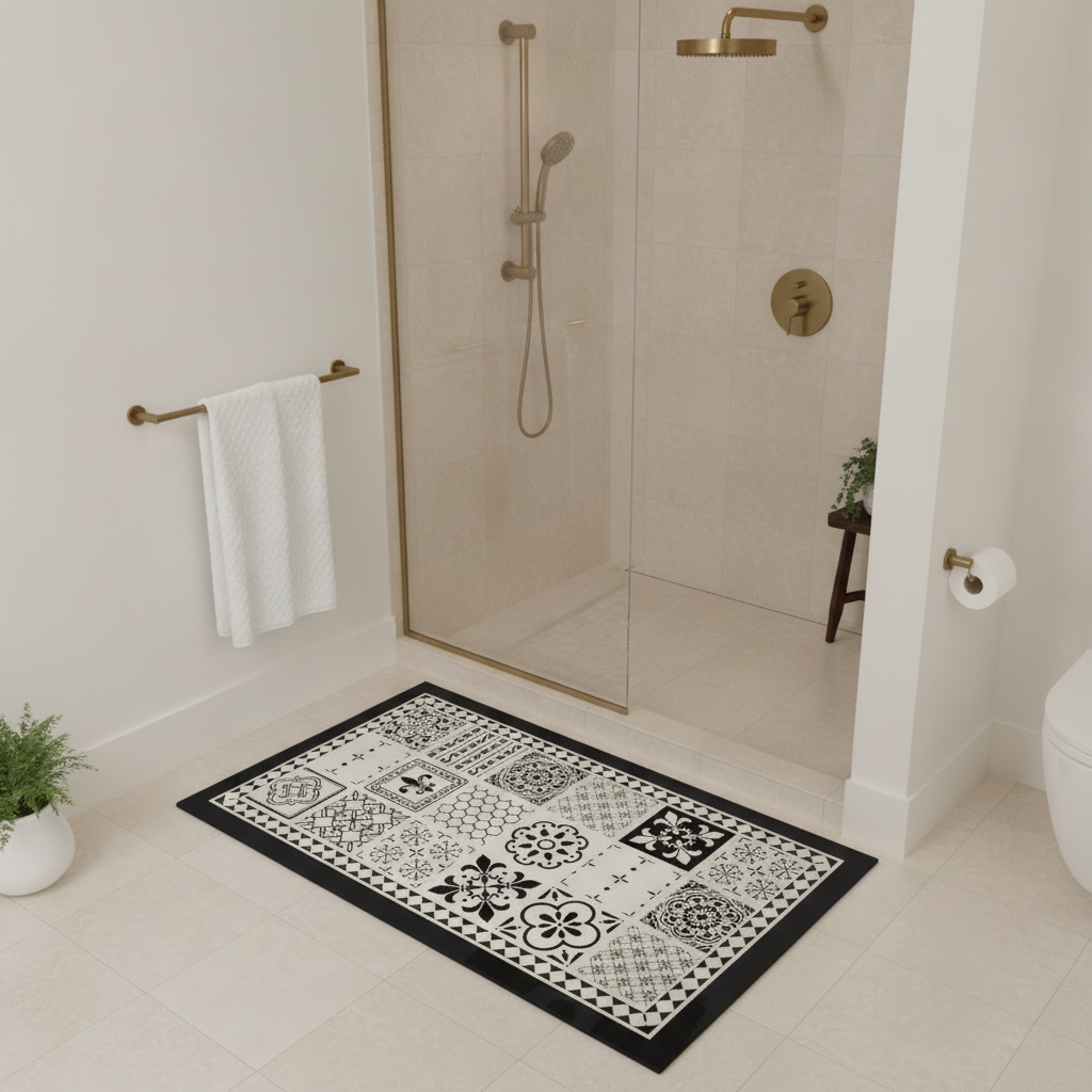 Vinyl Bathroom Rug