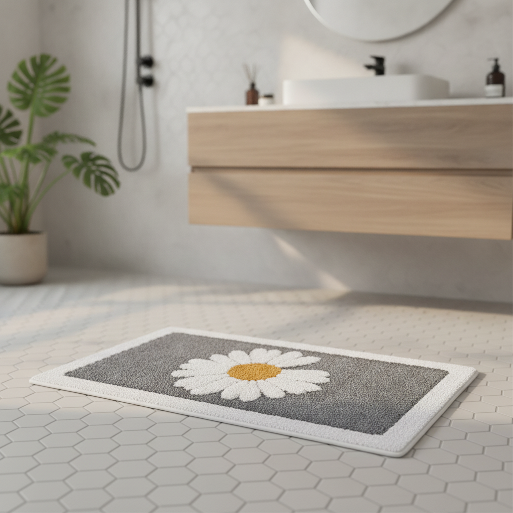 Flower Bath Mat