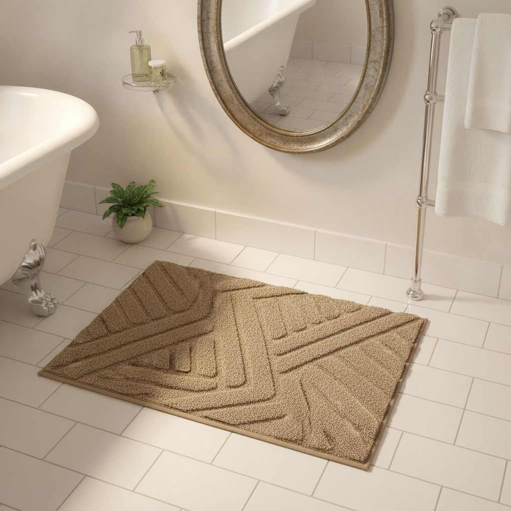 Large Design Bath Mat
