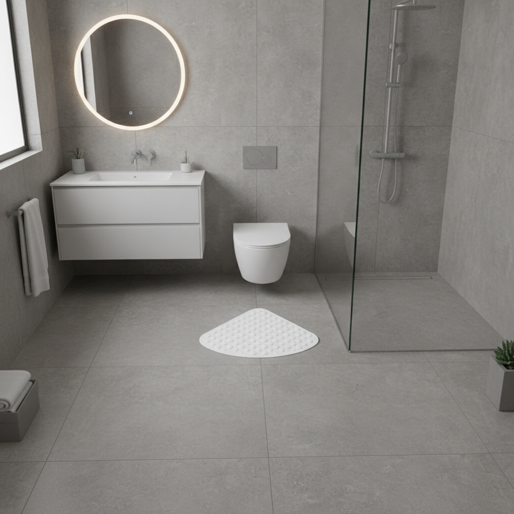 Quarter Round Shower Mat - product detail