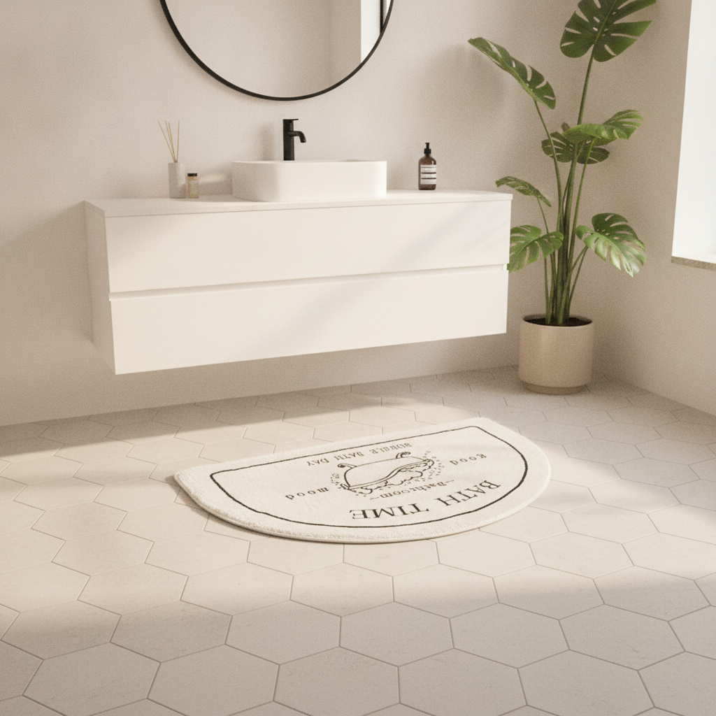 Half Moon Shower Mat