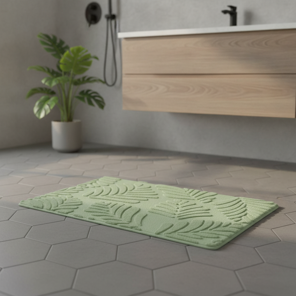 Green Sauge Bath Mat