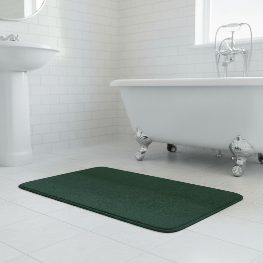 Green Bottle Bath Mat