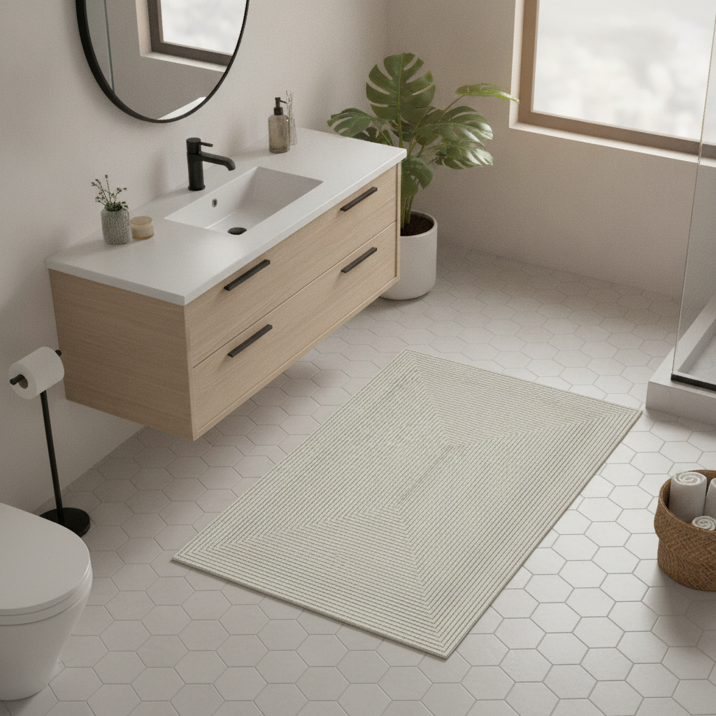 Gray Bathroom Rug