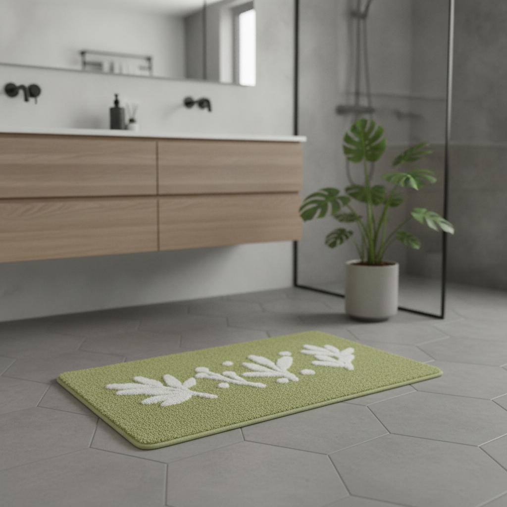 Green Olive Bath Mat