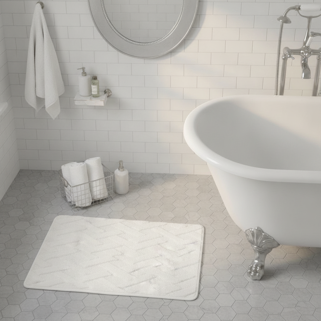 Pattern Geometric Bath Mat