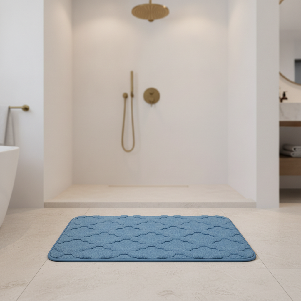 Absorbent Microfiber Bathroom Rug