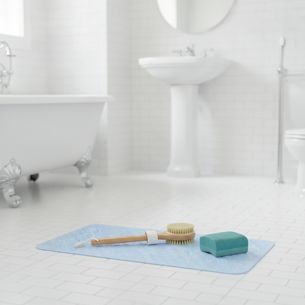Non-Slip Bathrug Bath Mat - size comparison