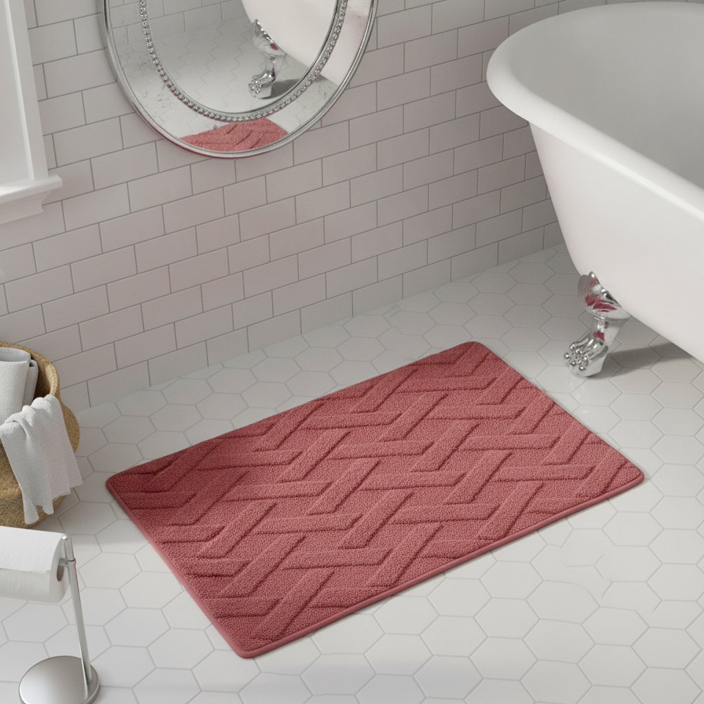 Pattern Geometric Bath Mat