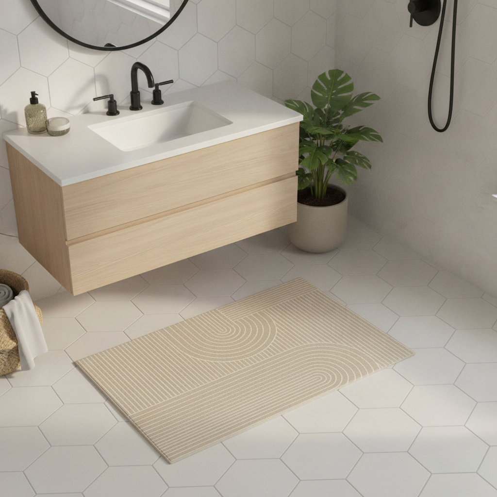 Brown Bathroom Rug