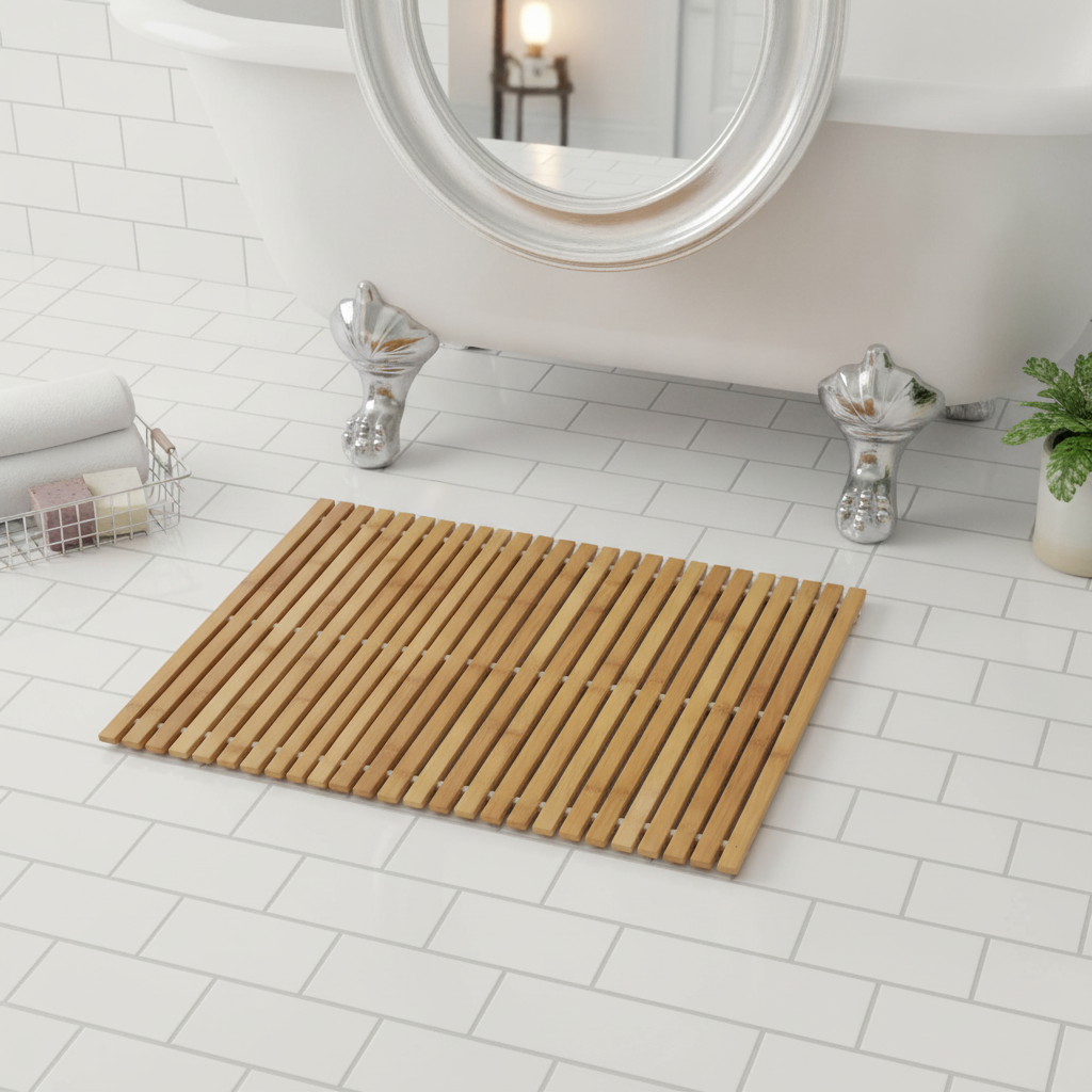Bamboo Natural Bath Mat