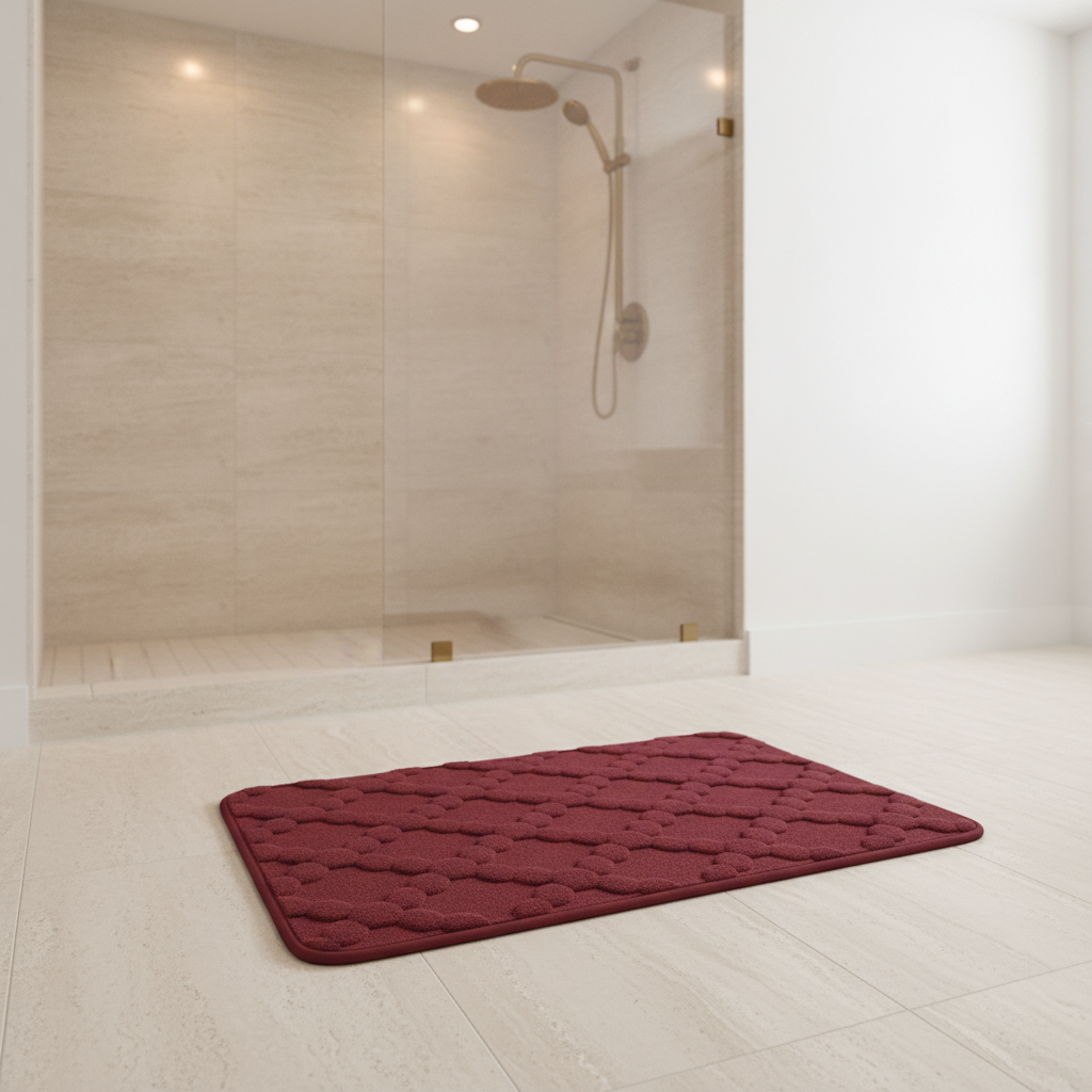 Absorbent Microfiber Bathroom Rug