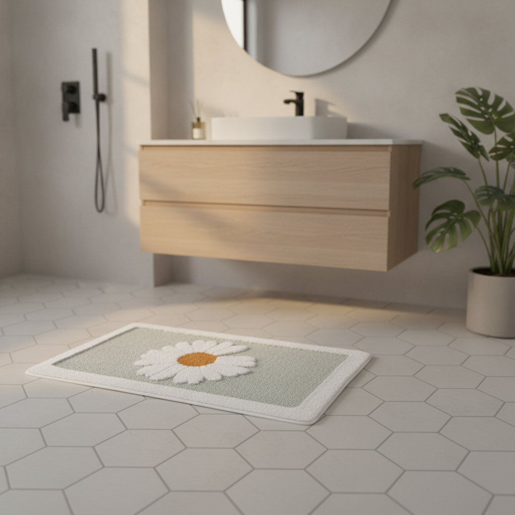 Flower Bath Mat