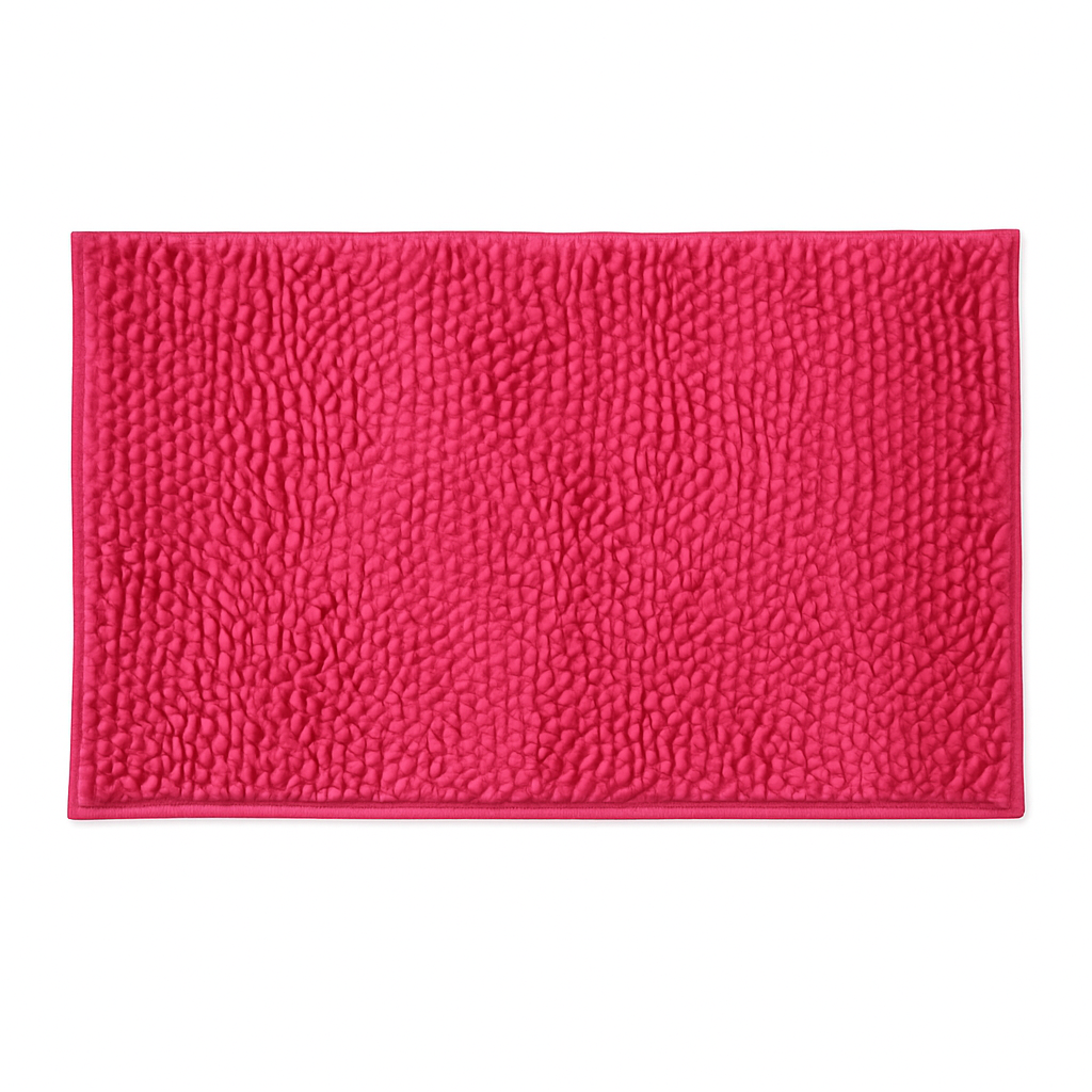 Caterpillar Pink Fushia Bath Mat