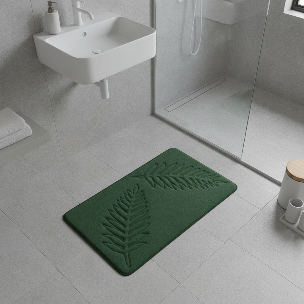 Green Emerald Bath Mat