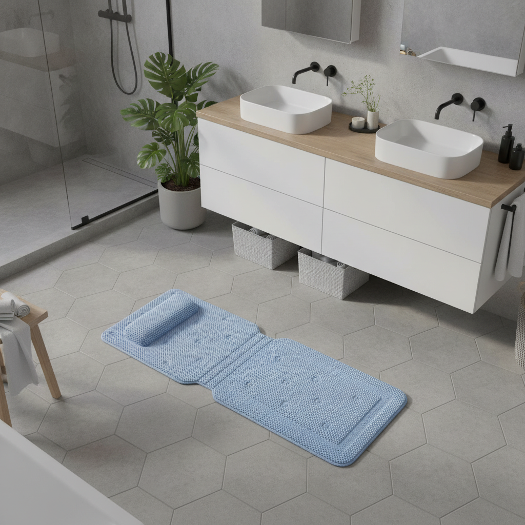 Bathrug Xxl Bath Mat - size comparison