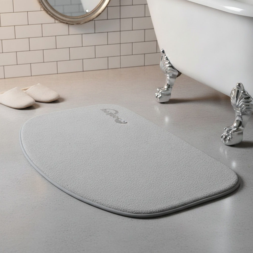 Half Moon Microfiber Bath Mat
