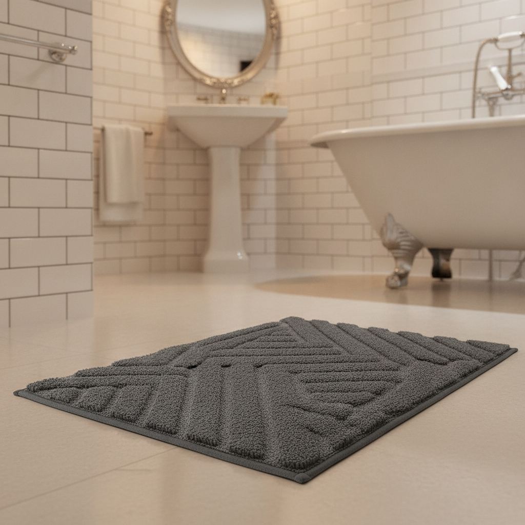 Large Design Bath Mat