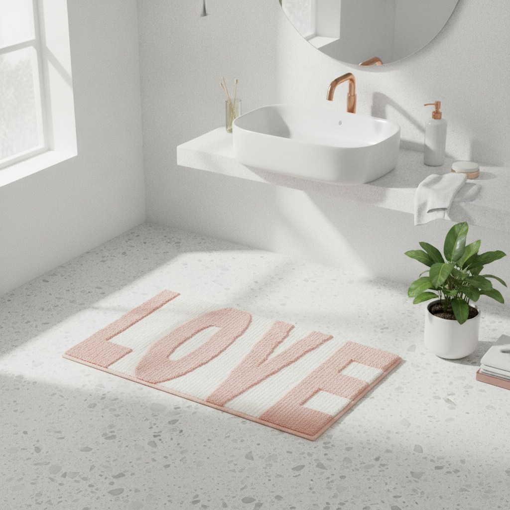 Love Bathroom Rug