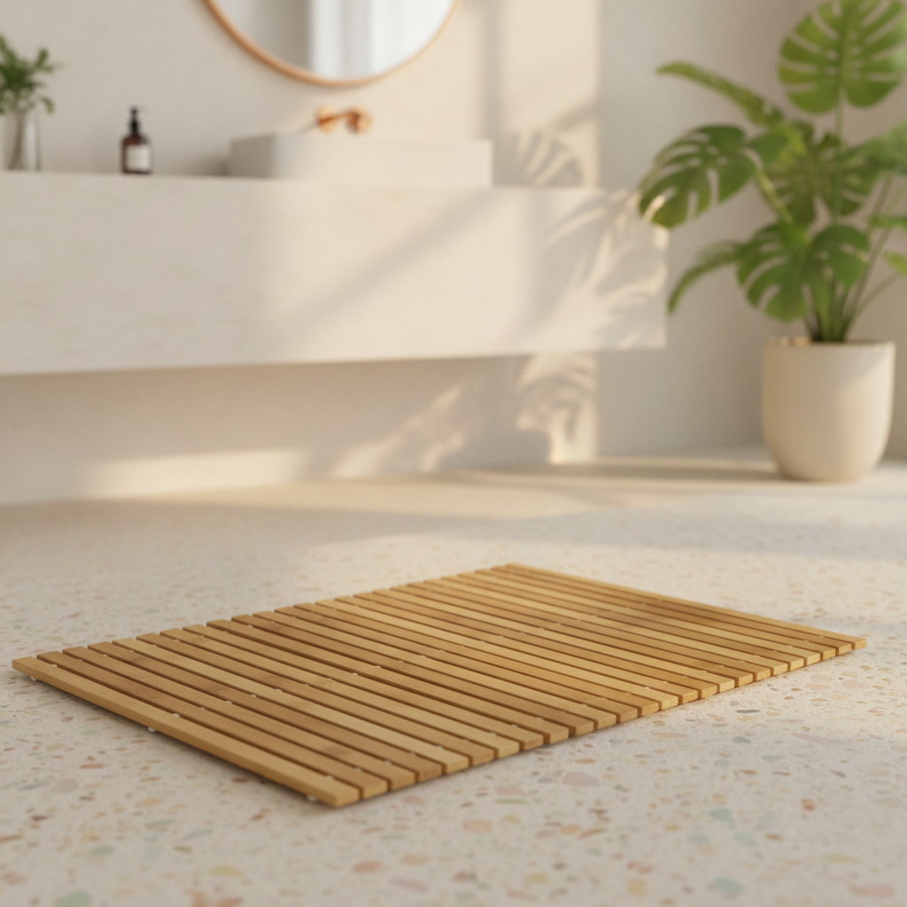 Bamboo Natural Bath Mat